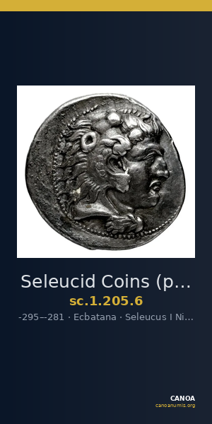 Seleucid Coins (part 1) 205.6 — CANOA