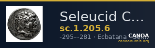 Seleucid Coins (part 1) 205.6 — CANOA