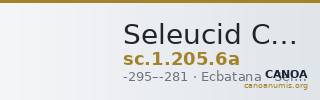 Seleucid Coins (part 1) 205.6a — CANOA