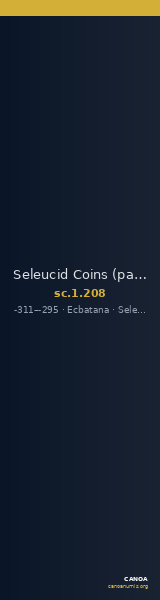 Seleucid Coins (part 1) 208 — CANOA