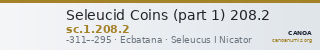 Seleucid Coins (part 1) 208.2 — CANOA