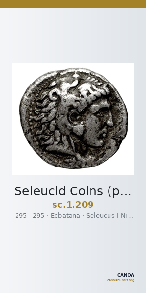 Seleucid Coins (part 1) 209 — CANOA