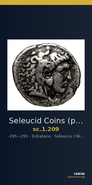 Seleucid Coins (part 1) 209 — CANOA
