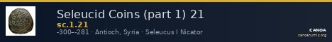 Seleucid Coins (part 1) 21 — CANOA