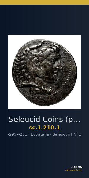 Seleucid Coins (part 1) 210.1 — CANOA