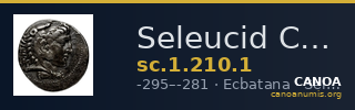 Seleucid Coins (part 1) 210.1 — CANOA