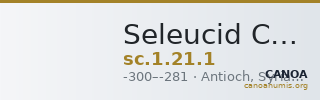 Seleucid Coins (part 1) 21.1 — CANOA