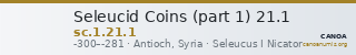 Seleucid Coins (part 1) 21.1 — CANOA