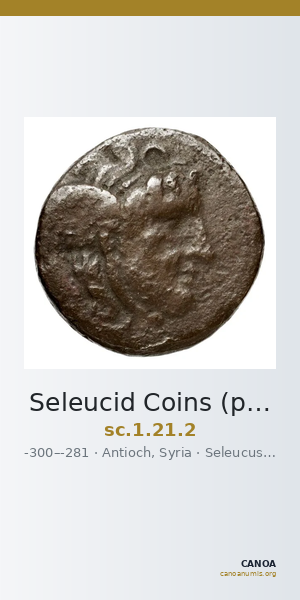 Seleucid Coins (part 1) 21.2 — CANOA