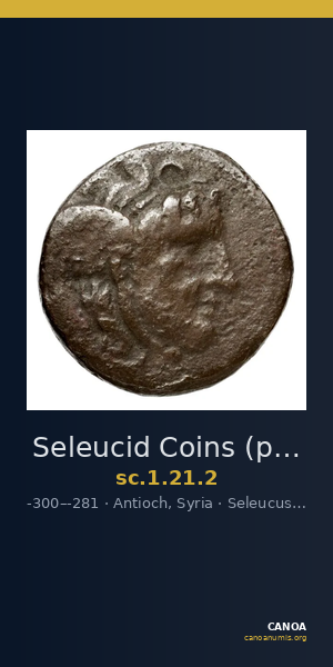 Seleucid Coins (part 1) 21.2 — CANOA