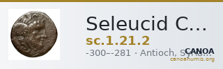 Seleucid Coins (part 1) 21.2 — CANOA