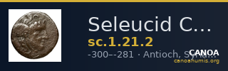 Seleucid Coins (part 1) 21.2 — CANOA