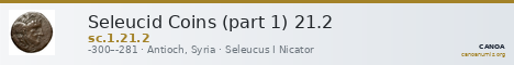 Seleucid Coins (part 1) 21.2 — CANOA