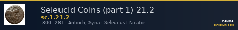 Seleucid Coins (part 1) 21.2 — CANOA