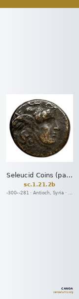 Seleucid Coins (part 1) 21.2b — CANOA