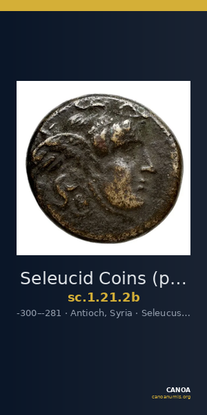 Seleucid Coins (part 1) 21.2b — CANOA
