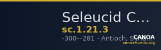 Seleucid Coins (part 1) 21.3 — CANOA