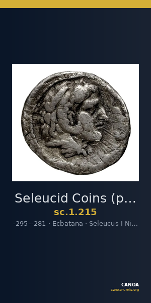 Seleucid Coins (part 1) 215 — CANOA
