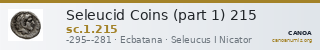 Seleucid Coins (part 1) 215 — CANOA
