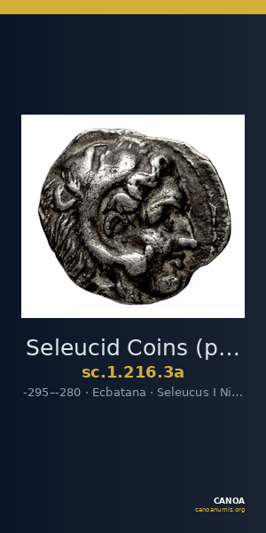 Seleucid Coins (part 1) 216.3a — CANOA