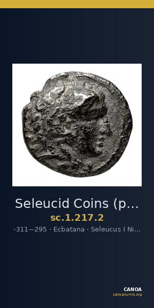 Seleucid Coins (part 1) 217.2 — CANOA