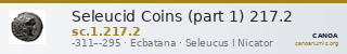 Seleucid Coins (part 1) 217.2 — CANOA