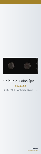 Seleucid Coins (part 1) 22 — CANOA
