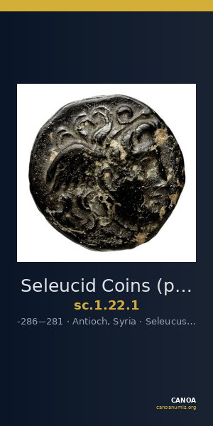 Seleucid Coins (part 1) 22.1 — CANOA