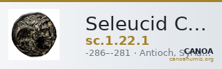 Seleucid Coins (part 1) 22.1 — CANOA