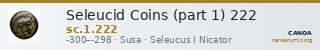 Seleucid Coins (part 1) 222 — CANOA