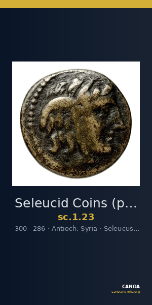 Seleucid Coins (part 1) 23 — CANOA