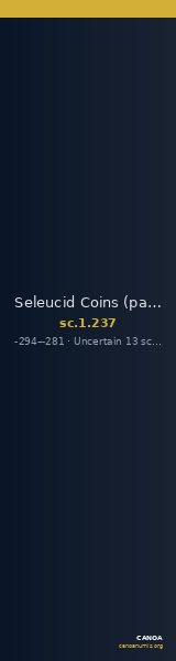 Seleucid Coins (part 1) 237 — CANOA