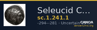 Seleucid Coins (part 1) 241.1 — CANOA