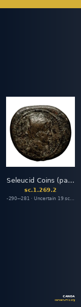 Seleucid Coins (part 1) 269.2 — CANOA