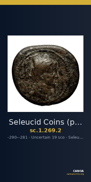 Seleucid Coins (part 1) 269.2 — CANOA