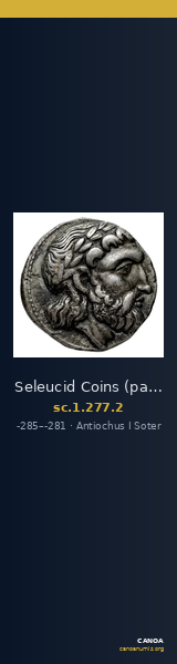 Seleucid Coins (part 1) 277.2 — CANOA