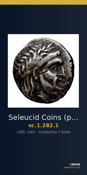Seleucid Coins (part 1) 282.1 — CANOA