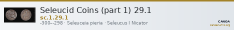 Seleucid Coins (part 1) 29.1 — CANOA