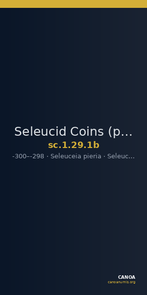 Seleucid Coins (part 1) 29.1b — CANOA