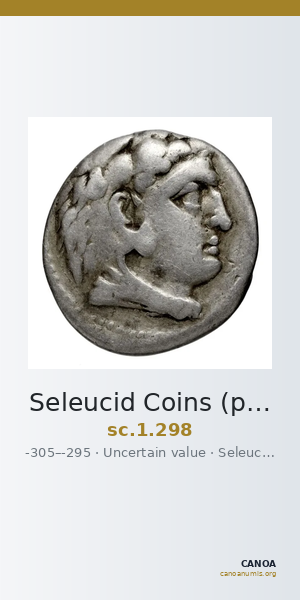 Seleucid Coins (part 1) 298 — CANOA