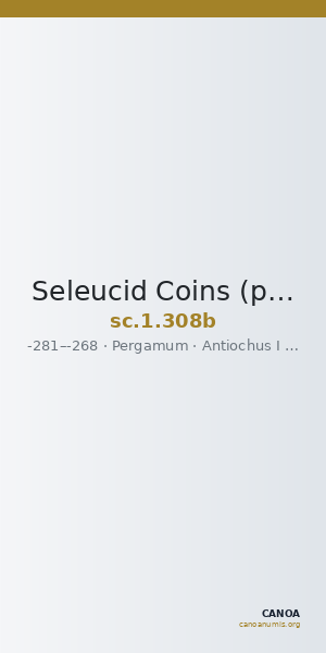 Seleucid Coins (part 1) 308b — CANOA