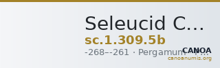 Seleucid Coins (part 1) 309.5b — CANOA