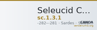 Seleucid Coins (part 1) 3.1 — CANOA