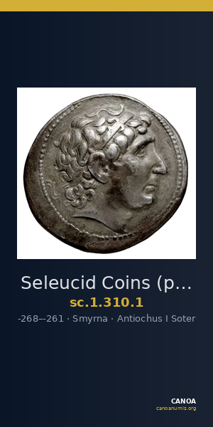 Seleucid Coins (part 1) 310.1 — CANOA