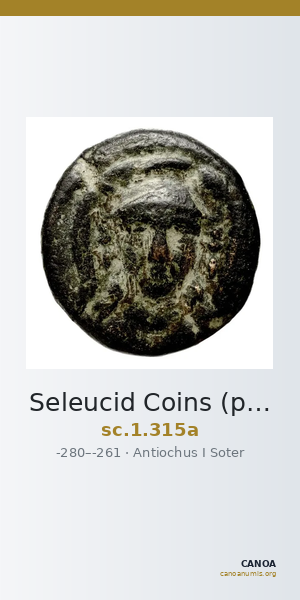 Seleucid Coins (part 1) 315a — CANOA