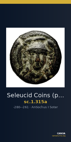Seleucid Coins (part 1) 315a — CANOA