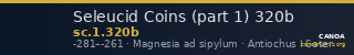 Seleucid Coins (part 1) 320b — CANOA
