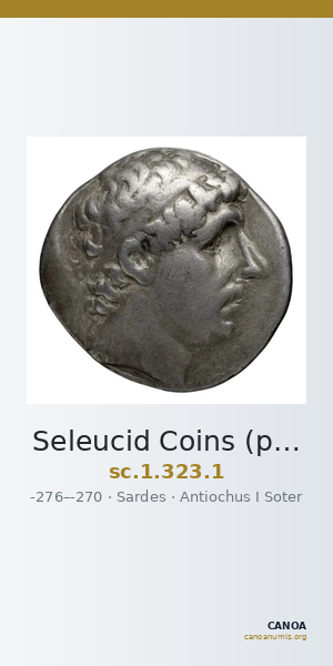 Seleucid Coins (part 1) 323.1 — CANOA