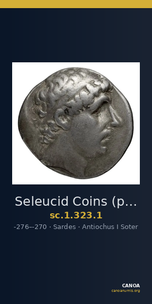 Seleucid Coins (part 1) 323.1 — CANOA