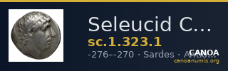 Seleucid Coins (part 1) 323.1 — CANOA